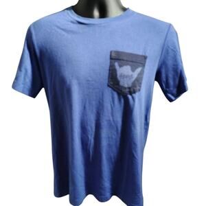 Local Motion Cotton T Shirt Blue Mens Size Medium